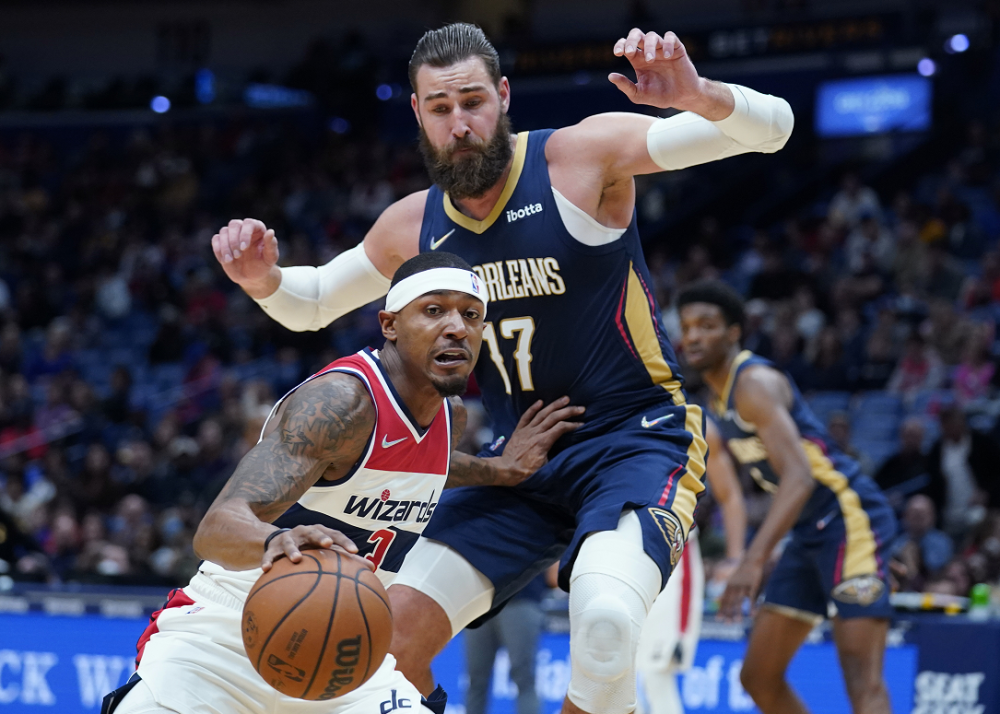  瓦兰丘纳斯30+15鹈鹕胜奇才  